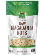 NOW Foods Macadamia Nuts, Raw & Unsalted - 8 oz.
