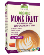 NOW Foods Monk Fruit with Erythritol, Organic - 70 Packets