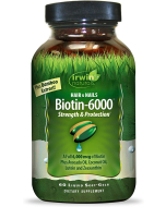 Irwin Naturals Biotin-6000, 60 Softgels