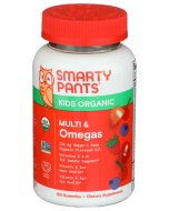 SmartyPants Organic Kids Formula with Omegas, 120 Veggie Gummies
