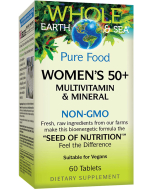 Natural Factors Whole Earth & Sea, Women's 50+ Multivitamin & Mineral, 60 Tablets