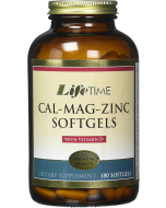 LifeTime Cal-Mag-Zinc Softgels, 180 Softgels