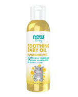 NOW Foods Soothing Baby Oil, Fragrance Free - Front view