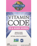 Garden of Life Vitamin Code 50 & Wiser Women, 240 Capsules