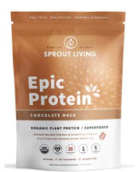 Sprout Living Epic Chocolate Maca Protein Powder - Front view