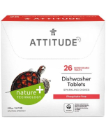 Attitude Dishwasher Tablets, 26 tablets