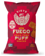 Siete Fuego Grain Free Puff Snacks, 4 oz. 