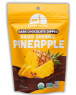 Mavuno Harvest Dark Chocolate Dipped Dried Organic Pineapple, 3 oz.