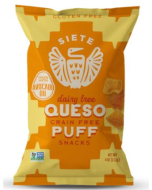 Siete Queso Grain Free Puff Snacks, 4 oz.