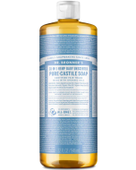 Dr. Bronner's Baby Unscented Pure-Castile Liquid Soap, 32 fl. oz.