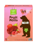 Bear Snacks Strawberry Raspberry Fruit Rolls - Front view