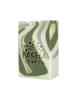 Pacha Soap Co. Cucumber & Basil Bar Soap - Front view