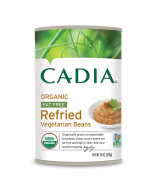 Cadia Organic Fat-Free Refried Vegetarian Beans, 15 oz.