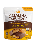 Catalina Crunch Dark Chocolate Cookie Bar with Peanut Butter Flavor, 4 Bars