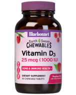 Bluebonnet EarthSweet Chewable Vitamin D3, 1,000 IU