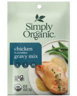 Simply Organic Chicken Flavored Gravy Mix, 0.85 oz.