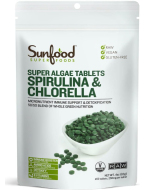 Sunfood Spirulina/Chlorella Tablets - Front view