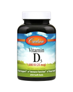 Carlson Vitamin D3, 1,000 IU, 250 Softgels