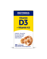 Enzymedica Vitamin D3 + K2 - Front view