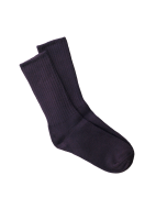 Maggie's Organic Classic Cotton Crew Sock, Eggplant Color, Size 10-13