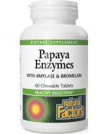 Natural Factors Papaya Enzymes, 120 Chewable Tablets