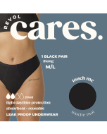 Revol Cares Thong Black M/L, 1 pair