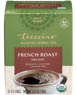 Teeccino French Roast Chicory Roasted Herbal Tea, 10 Tea Bags