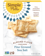 Simple Mills Fine Ground Sea Salt Almond Flour Crackers, 4.25 oz.