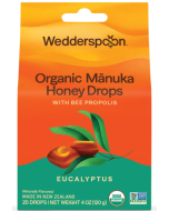 Wedderspoon Organic Manuka Honey Drops, Eucalyptus, 4 oz.