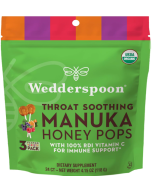 Wedderspoon Organic Manuka Honey Pops, Variety Pack, 24 Count