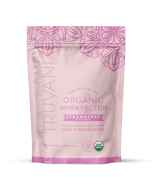 Truvani Organic Whey Protein Powder Strawberry - Front view