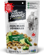 Three Farmers Roasted Fava Bean Jalapeno Lime - Front view