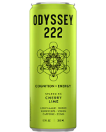 Odyssey Elixir Yuzu Lime Revive Sparkling Mushroom Energy Drink - Front view