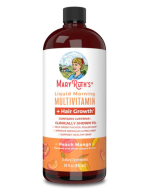 MaryRuth's Liquid Morning Multivitamin + Hair Growth Peach Mango, 30oz.