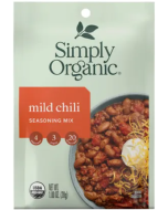 Simply Organic Mild Chili Seasoning Mix, 1 oz.