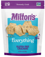 Milton's Gluten Free Everything Flavored Baked Crackers - Front view