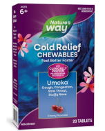 Nature's Way Umcka Cherry ColdCare,  20 Chewable Tablets