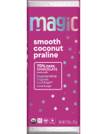 Magic Chocolate Smooth Coconut Praline 70% Dark Chocolate, 2.93 oz.