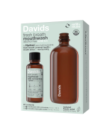 Davids Fresh Breath Mouthwash Refill Kit Natural Fresh Mint - Front view