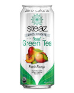 Steaz Zero Calorie Iced Green Tea, Peach Mango, 16 fl. oz.