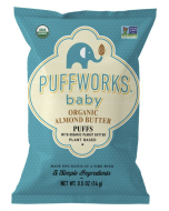 Puffworks Baby Organic Almond Butter Puffs, .5 oz.