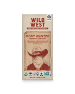 Wild West Most Wanted Dark Chocolate with Almond & Sea Salt - Front view