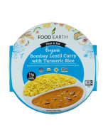 Food Earth Organic Bombay Lentil Curry with Turmeric Rice - Front view