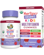 MaryRuth's Organic Kids Multivitamin Gummies Mixed Berry & Cherry - Front view