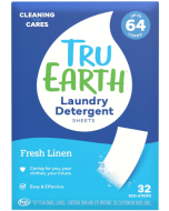 Tru Earth Laundry Detergent Sheets Fresh Linen, 32 strips