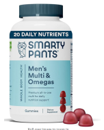 SmartyPants Men's Complete Multivitamin, 180 Gummies