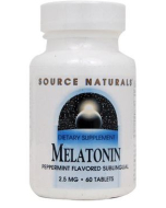 Source Naturals Peppermint Melatonin 2.5 mg, 60 Tablets