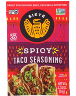 Siete Spicy Taco Seasoning, 1.31 oz.