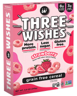 Three Wishes Strawberry Grain Free Cereal - Front view