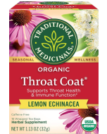 Traditional Medicinals Throat Coat Lemon Echinacea Tea
